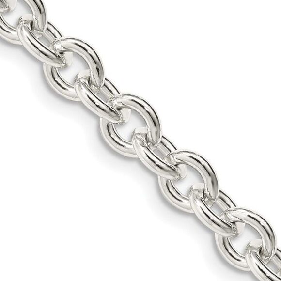 Kazi Luxury Sterling Silver 6.1mm Cable Chain